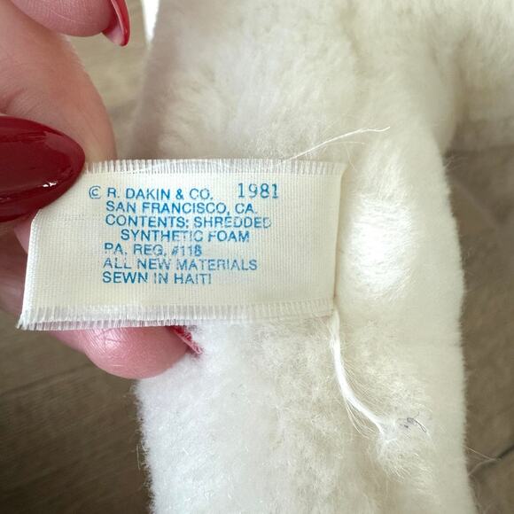 Vintage Unicorn Plush Toy White Stuffed Animal Dakin Pillow Pets 1981 20" - Picture 5 of 7